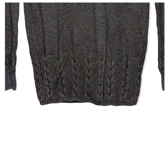 Lacoste V Neck Black 100% Cotton Sweater Size 40 - Picture 4 of 11